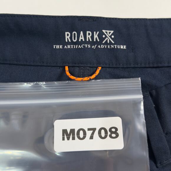 Roark Navy Mens Shorts Active Travel 36 Performance Fabric Outdoor - Picture 3 of 9
